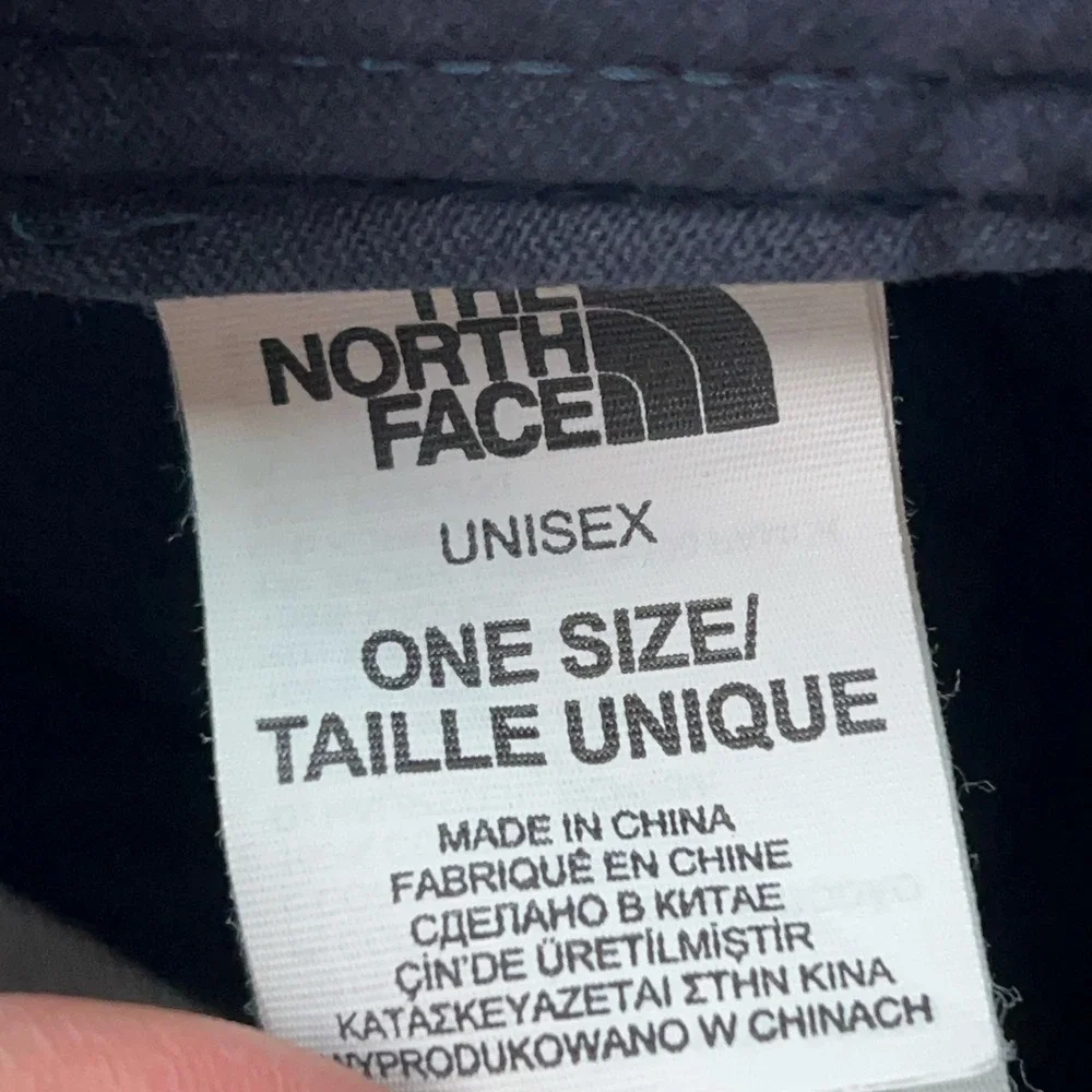 The North Face Hat Mens One Size Navy Blue Casual Hiking Logo Strapback Cap Gorp